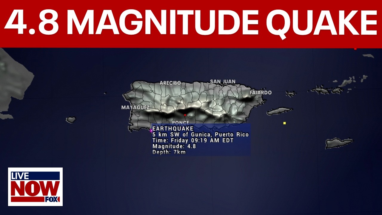 4.8 magnitude earthquake shakes Puerto Rico