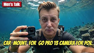 Car mount for Go Pro 13 camera for POV.