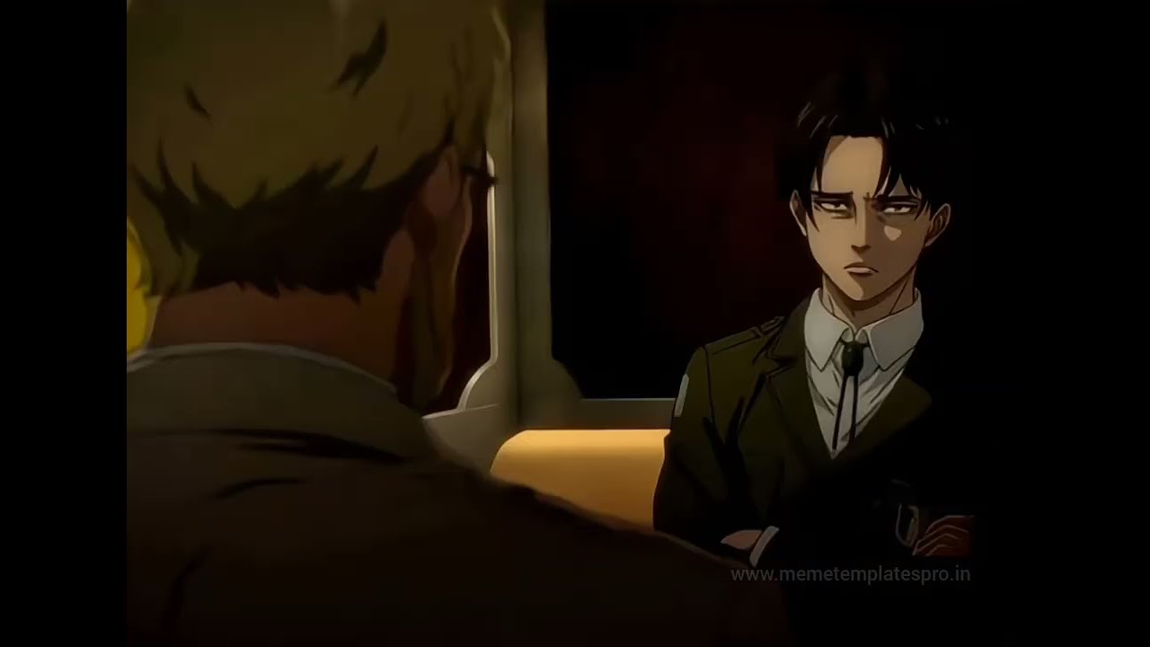 Levi And Zeke Staring Meme Template | Download Link In Comments 🔗