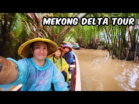 Mekong Delta Day Trip 🇻🇳 | Sampan Ride, Coconut Candy Factory & Snake Wine