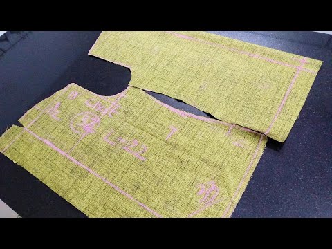 Waist coat cutting simple and easy method | Half jacket cutting Video