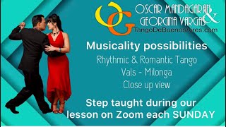 Video thumbnail for #MUSICALITY possibilities GIRO with Enrosque and ...TANGO VALS MILONGA Georgina & Oscar Mandagaran