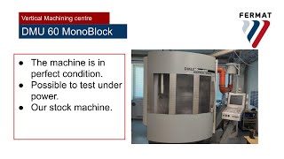 DMG DMU 60 monoBlock machining centre for sale - Image 4 | Machineryline KE DMG DMU 60 monoBlock machining centre | Image 4 - Machineryline
