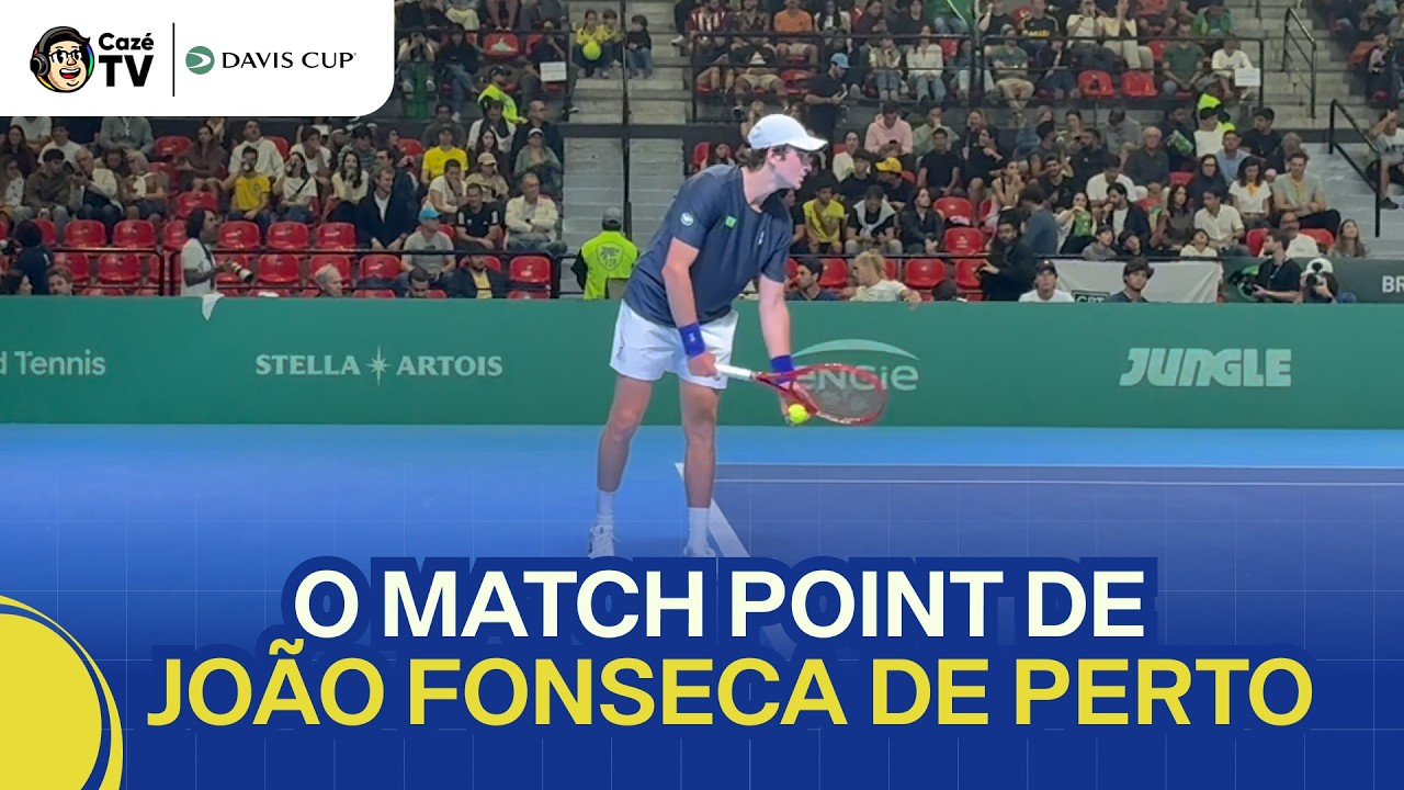 NA BEIRA DA QUADRA: ACOMPANHE O JOÃO FONSECA DURANTE O GAME FINAL CONTRA A SUÍÇA PELA COPA DAVIS