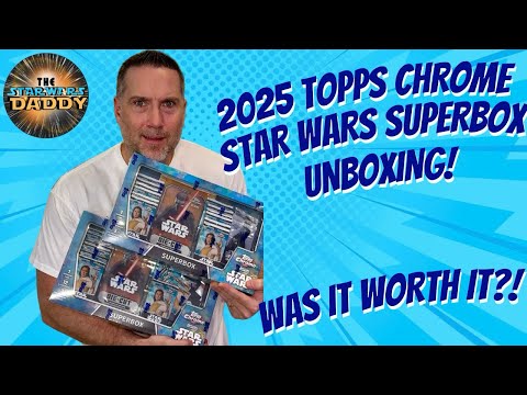 2025 Topps Chrome Star Wars Costco Superbox Rip 🔥 Exclusive Variations & Oversized Card Unboxing!