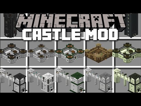 Minecraft CASTLE MOD / BUILD CASTLE'S AND USE THEM TO SURVIVE !! Minecraft