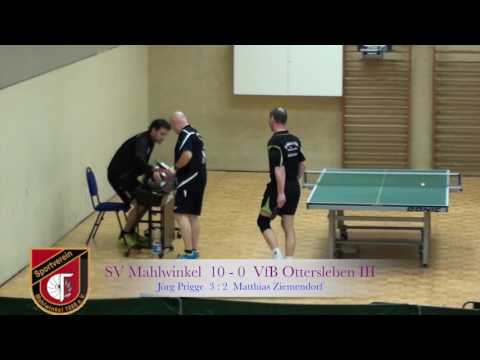 Tischtennis: SV Mahlwinkel - VfB Ottersleben III (Bezirksklasse Altmark / Magdeburg)