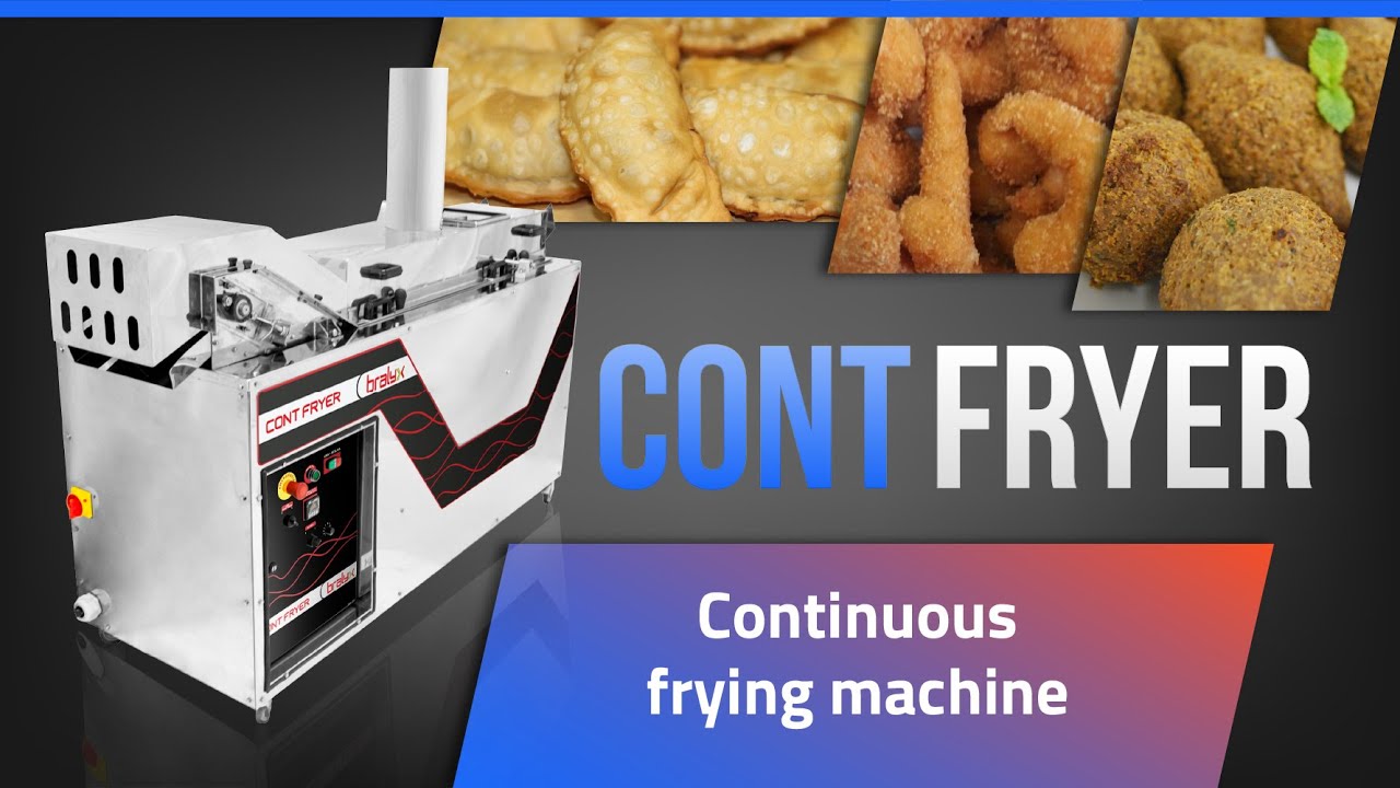Video of Continuous Frying Machine Cont fryer