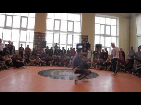 Drud VS Ken Guru  @ Burn Battle School Tour Lviv 2012 Almighty B-boy Footwork Round