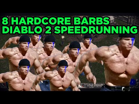 8 PLAYER BARB HARDCORE RACE - Diablo 2 Resurrected