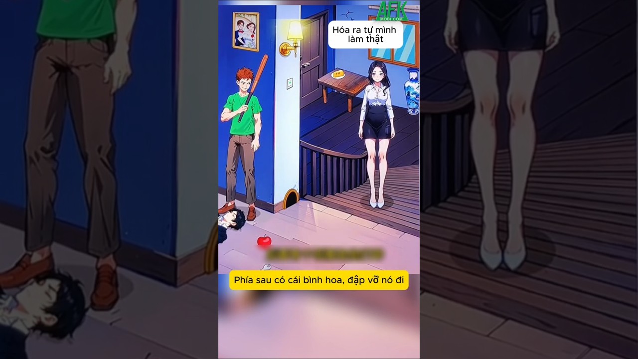 Ngăn Tiểu Mỹ lên cầu thang đáng sợ