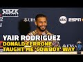 Yair Rodriguez: Donald Cerrone Taught Me 'Cowboy' Way - MMA Fighting
