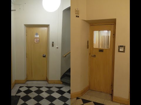 [4K] AEG & Graham Brothers Traction elevators @ Västmannagatan 15, Stockholm