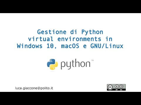 Gestione di Python virtual environments in Windows 10, macOS e GNU/Linux