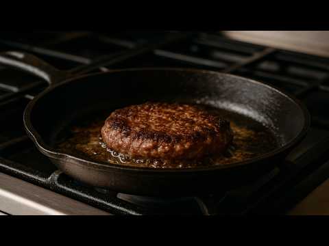 How to Cook Frozen Beef Hamburger Patties in Cast Iron – No Thaw Burgers, Quick Meals