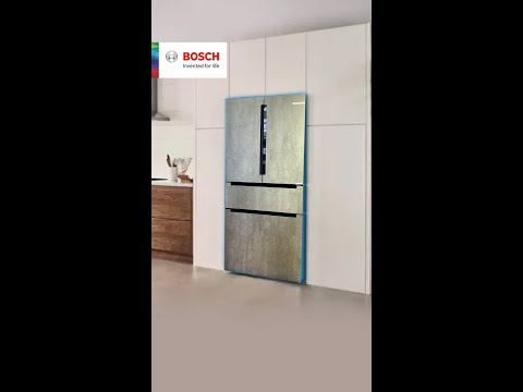 3 Star Ceramic Gritstone Bosch KFN96PX91I 8 French Door Bottom Freezer, Capacity: 144L
