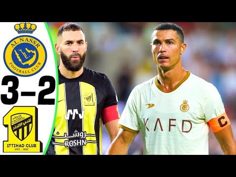 Al Nassr vs Al Ittihad 3-2 - RONALDO vs BENZEMA - All Goals and Highlights 2023