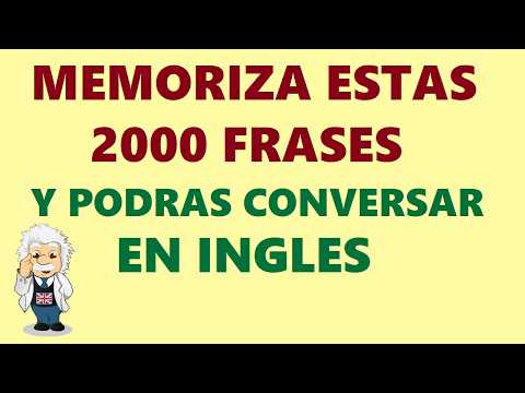 ✅ MEMORIZA Estas 2000 frases y Podrás CONVERSAR en INGLES para principiantes