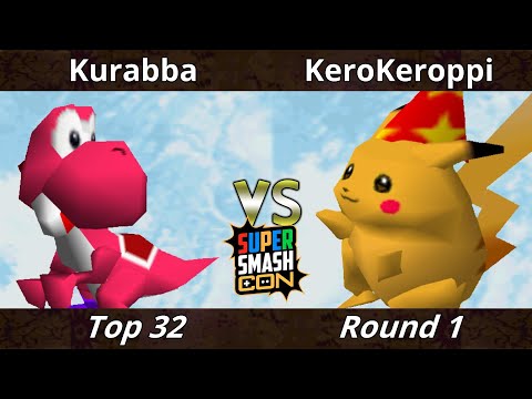 SSC 2022 Top 32 - Kurabba (Yoshi) Vs. KeroKeroppi (Pikachu) SSB64 Smash Bros Tournament