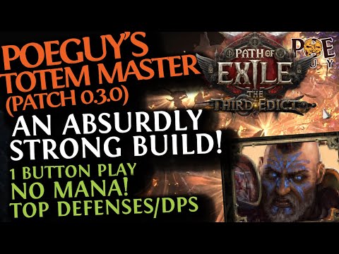 [PoE 2] TOP BUILD FOR NEW PLAYERS: 1-button, No Mana, Good DPS/Defenses // POEGUY's TOTEM MASTER 0.3