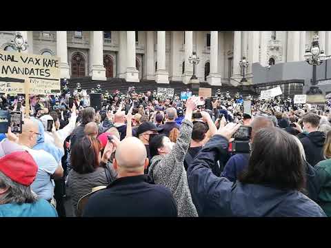 Melbourne Australia Anti Pandemic Bill Rally 30/10/21
