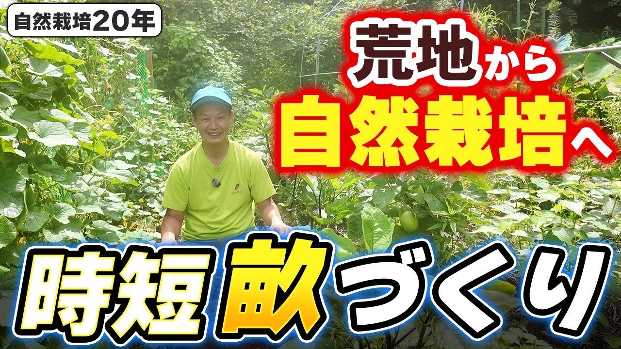 耕作放棄地を再生する時短畝づくり手順