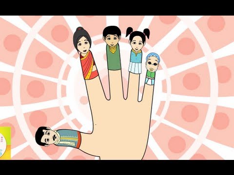 The Finger Family (Indian Family) Nursery Rhyme | Cartoon Animation Songs For Children