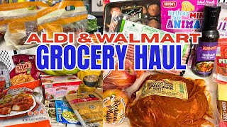 STRUGGLING W/ THE PAUSE  - DOING THANKSGIVING DIFFERENTLY -  33LBS⬇️ - ALDI & WALMART GROCERY HAUL