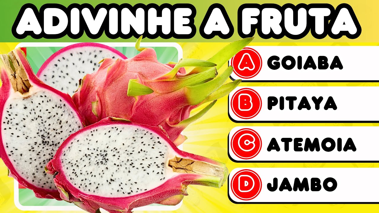 ADIVINHE QUAL É O NOME DA FRUTA | Quiz de Frutas do Pai 🍒