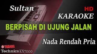 Download lagu SULTAN - BERPISAH DI UJUNG JALAN ( NADA RENDAH PRIA ) || KARAOKE mp3