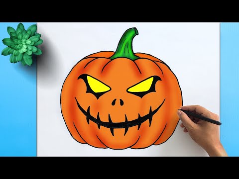 How To Draw Halloween Pumpkin Sketch Saturday