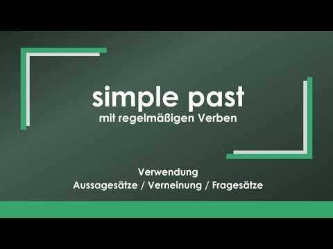 Englisch: simple past einfach und kurz erklärt