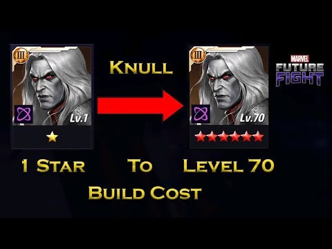 Knull rank UP ll Level 60 to Level 70 Build cost - Marvel future fight🔥🔥 @MarvelFutureFight