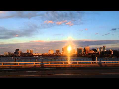 two sunsets in Boston