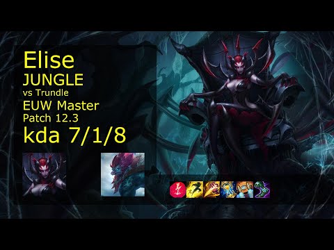 Rank 4 EUW Elise: Jungle vs Trundle
