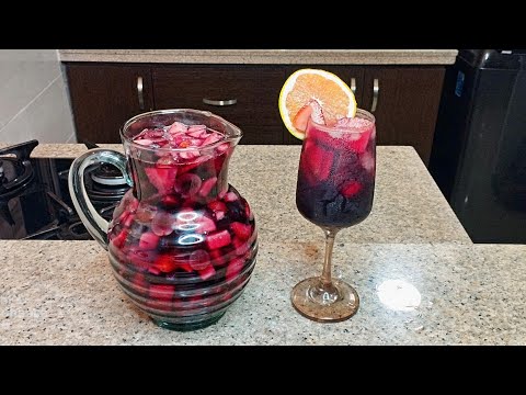 COMO HACER SANGRIA [ BEBIDA MACERADA CON FRUTAS Y VINO TINTO ] @SABORESVENEZOLANOS