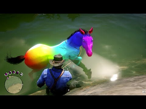 ARTHUR CATCH A BEAUTIFUL RAINBOW HORSE - RDR2 GAMEPLAY.