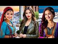 4K AI ART Indian Fashion Showcase Emma059 Pixcelvibe Lookbook Model Fashion Aiart Vertical