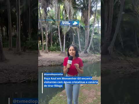 Poço azul em Monsenhor Gil surpreende por águas cristalinas