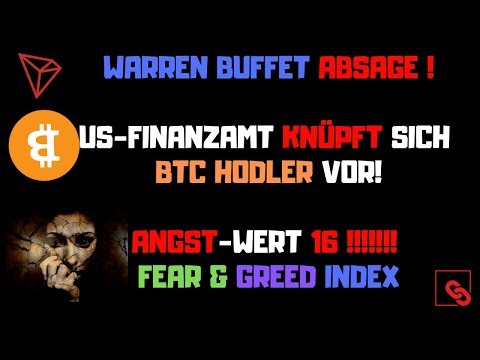 Warren Buffet ABSAGE! US-FInanzamt will seinen Anteil! FEAR WERT 16!!!