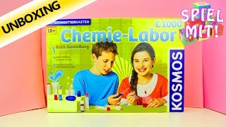 KOSMOS CHEMIE LABOR C1000 Experimentierkasten für Kinder - Unboxing Deutsch - 128 Experimente!