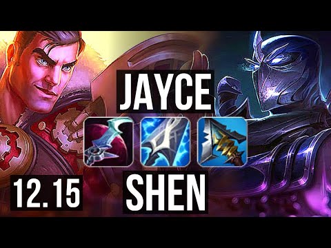 JAYCE vs SHEN (TOP) | 1000+ games, 1.4M mastery, 6/2/6 | EUW Master | 12.15