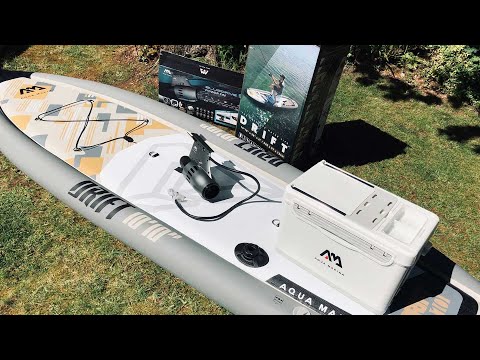 Getting ready for SUP fishing / Unboxing the Aqua Marina Bluedrive S electric fin & fishing SUP