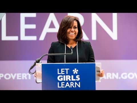 Michelle Obama Excited by World Bank 2.5 Billion Pledge for Girl's Education