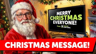 A quick MERRY CHRISTMAS message from WTA!