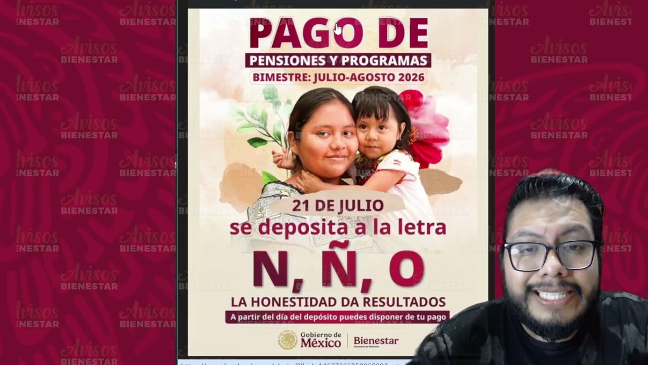 ¡A QUIEN LE TOCA PAGO! de programas y pensiones del bienestar, hoy 21 de julio adultos mayores