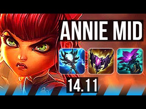 ANNIE vs ZIGGS (MID) | Rank 6 Annie, 500+ games | NA Grandmaster | 14.11