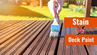 Deck Paint vs Stain: What’s Best for Wooden Decks?