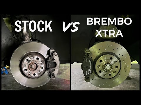 BREMBO XTRA Install on Volkswagen Scirocco! *Cross-drilled Goodness*