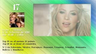 Shakira's Top 20 best-selling songs / las 20 canciones más vendidas de Shakira